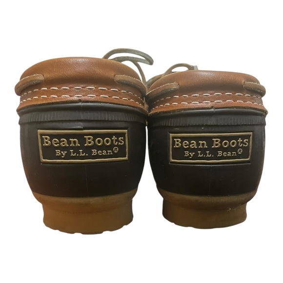 L.L Bean Women’s Classic Bean Brown Boots Leather Duck Gumshoes Size 10 - Picture 6 of 8